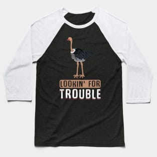 Funny Ostrich Allegedly Ostrich Baseball T-Shirt